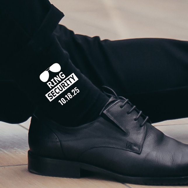 Ring Security Ring Bearer Proposal Personalized Socks (Creator Uploaded)