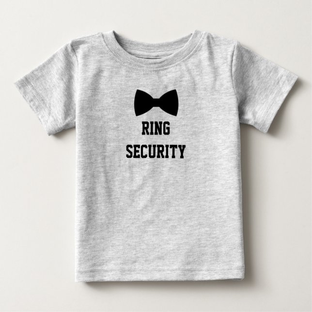 Ring Security Ring Bearer Tee. Cute T-shirt (Front)
