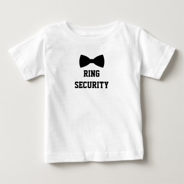 Ring Security Ring Bearer Tee. Cute T-shirt (Front)