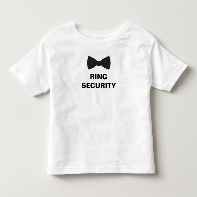 Ring Security Ring Bearer Toddler T-shirt (Front)