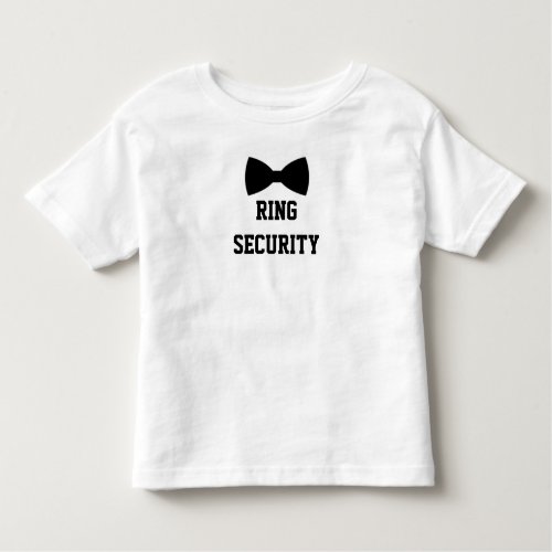 Ring Security Ring Bearer Toddler T_shirt