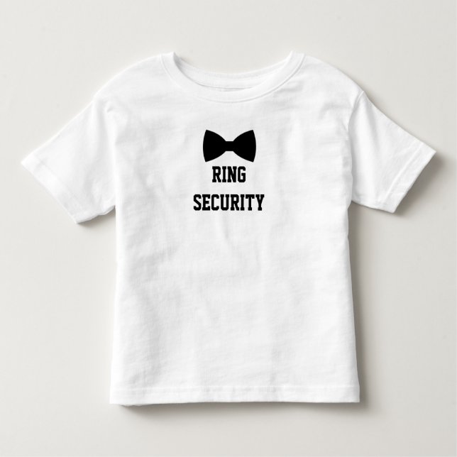 Ring Security Ring Bearer Toddler T-shirt (Front)