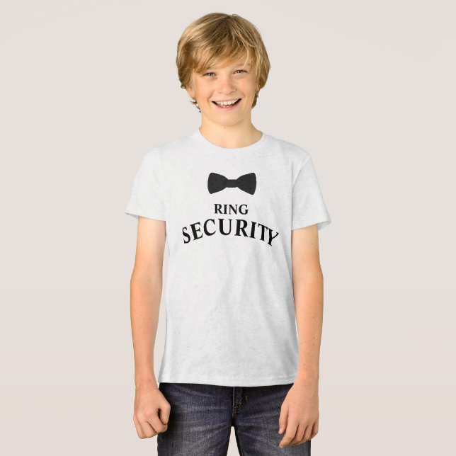 Ring Security Ring Bearer Tri-Blend Shirt (Front Full)
