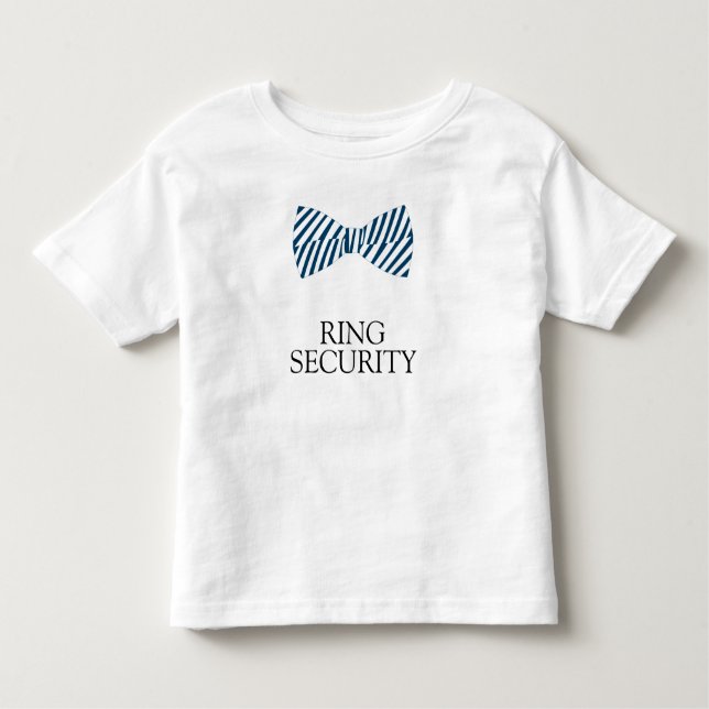 Ring Security Shirt With Bow Tie For Ring Bearer (Front)