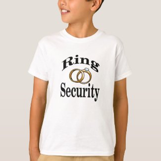 Ring Security Wedding Kids Shirt