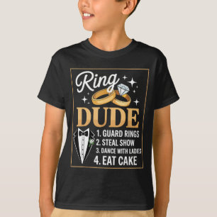 Ring Security Wedding Party Funny Ring Bearer  T-Shirt