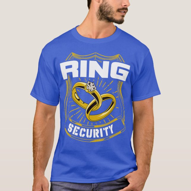 Ring Security Wedding Party Ring Bearer T-Shirt (Front)