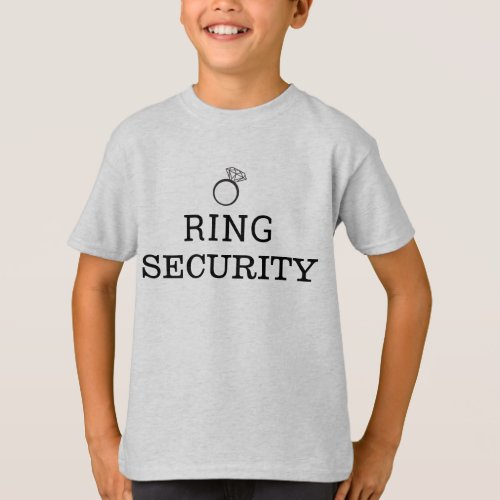 Ring Security Wedding Ring Bearer T_Shirt