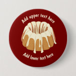 Ring-Shaped Bundt Cake - Gugelhupf with your text Button