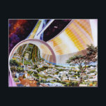 Ring Space Station - Future Off-World Habitat Postcard<br><div class="desc">Ring Space Station - Future Off-World Habitat</div>