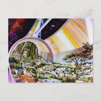 Ring Space Station - Future Off-World Habitat Postcard