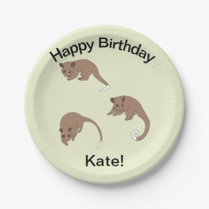 Ring Tail Possums Paper Plates