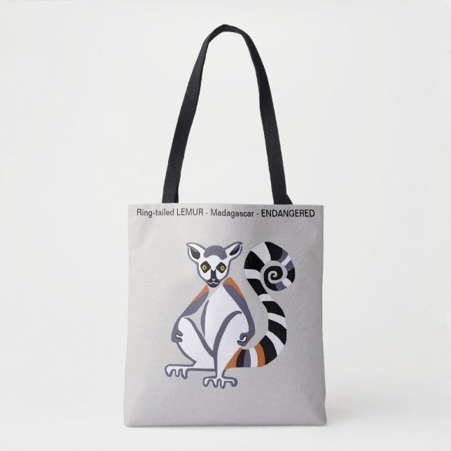 Ring-tailed LEMUR - Conservation - Ecology Tote Bag (Front)