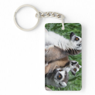 Ring-tailed Lemur Family Keychain