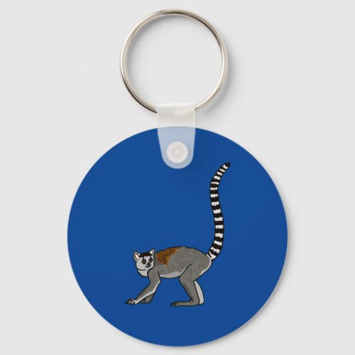 Ring Tailed Lemur  Keychain