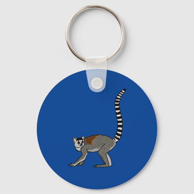 Ring Tailed Lemur  Keychain (Front)