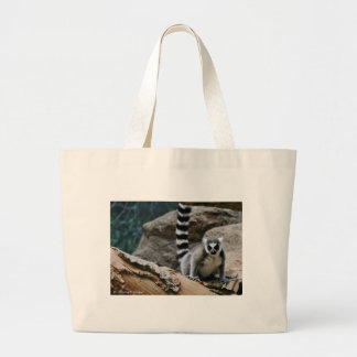 RIng Tailed Lemur Large Tote Bag