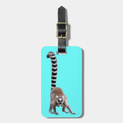 Ring_tailed lemur luggage tag