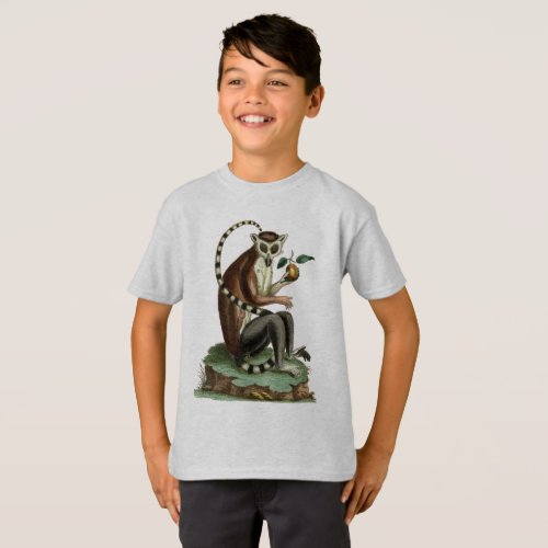 Ring_Tailed Lemur Tee 1780 Zoology Illustration T_Shirt