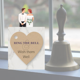 Ring The Bell & Wish Them Well Wedding Favor Tags