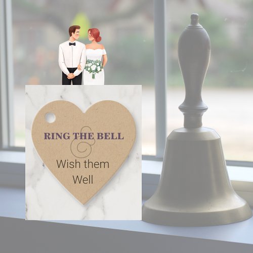 Ring The Bell  Wish Them Well Wedding Favor Tags