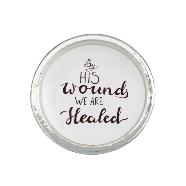 Ring with a bible quote  (Front)