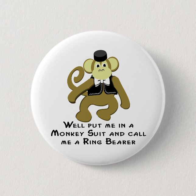 Ringbearer/ Monkey Button (Front)