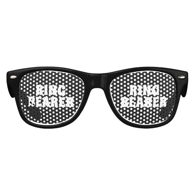 Ringbearer Stylish Classy Wedding Gift Favor 2023 Kids Sunglasses (Front)