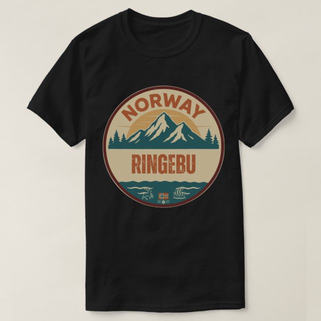 Ringebu, Norge Norway T-Shirt (Design Front)