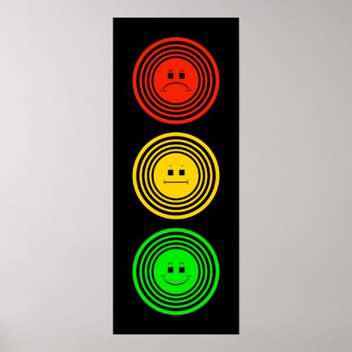 Ringed Moody Stoplight Poster