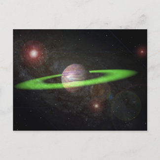 ringed planet postcard