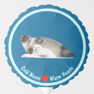 Ringed Seal - Cold Noses, Warm Hearts Balloon