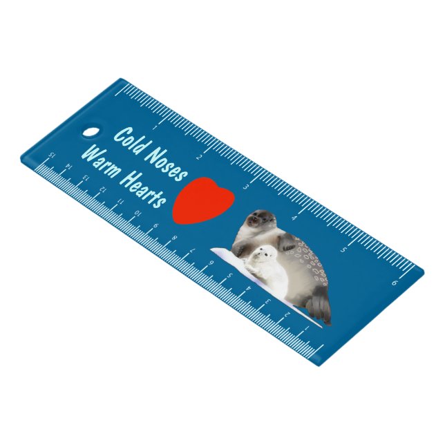 Ringed Seal - Cold Noses Warm Hearts Ruler (Angled)