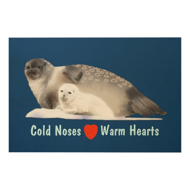 Ringed Seal Wood Wall Art (Front)