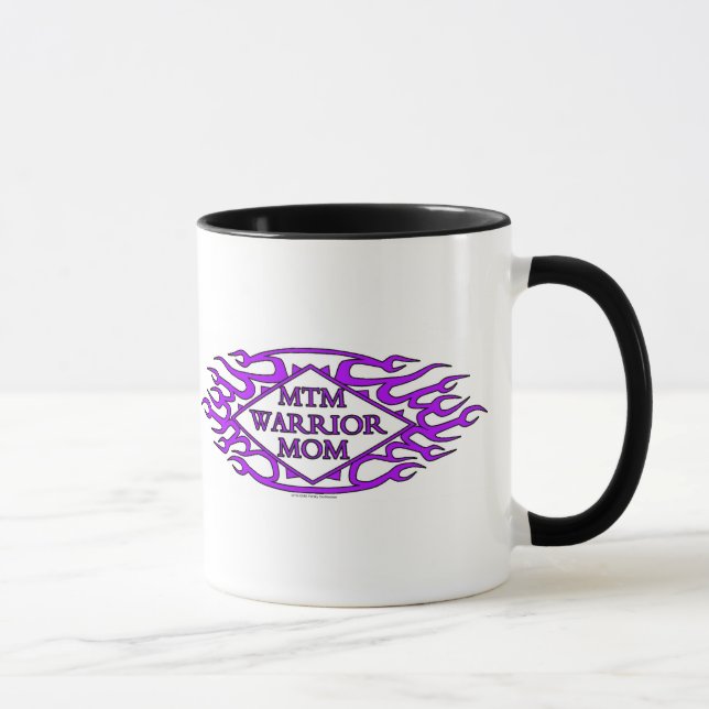 Ringer Mug - MTM Warrior Mom (Right)