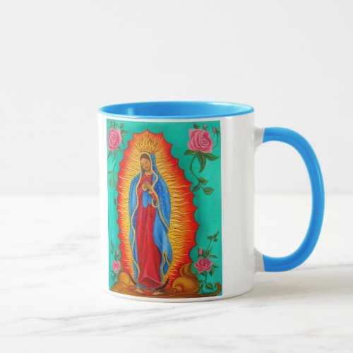Ringer Mug Our Lady of Guadalupe Mug