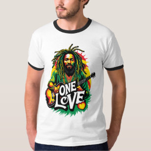 Ringer One Love the King of Reggae T-Shirt
