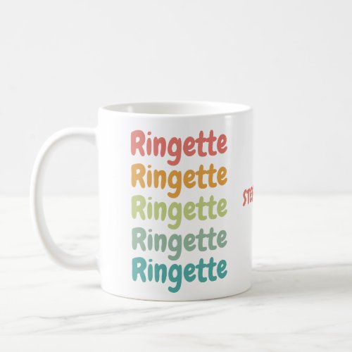 Ringette Cute Retro Ringette Player Custom Gifts Coffee Mug