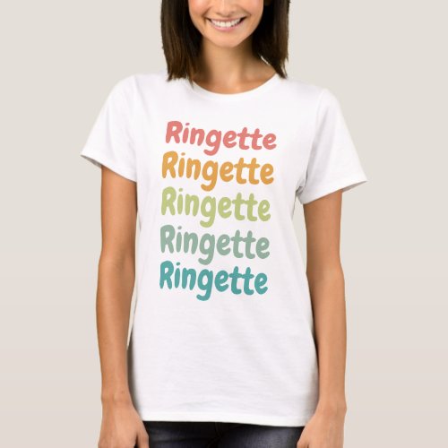 Ringette Cute Retro Ringette Player Gifts T_Shirt