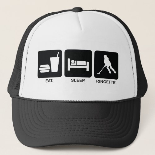 Ringette Eat Sleep Ringette Baseball Hat