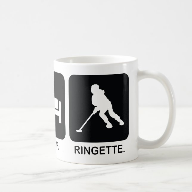 Ringette "Eat Sleep Ringette" Mug (Right)
