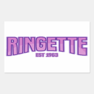 Ringette Est. 1963 T-Shirt Rectangular Sticker