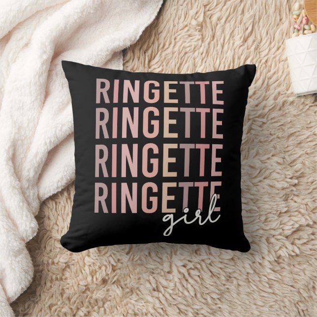 Ringette Girl | Gifts for Ringette Player Throw Pillow (Blanket)