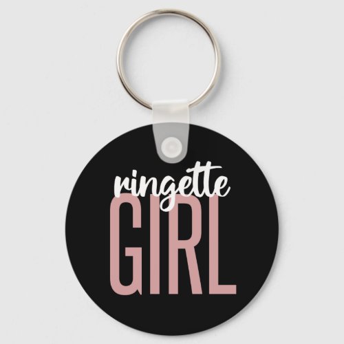 Ringette Girl  Gifts for Ringette Players Keychain