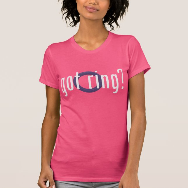 Ringette "Got Ring?" Women's Dark T-Shirt (Front)
