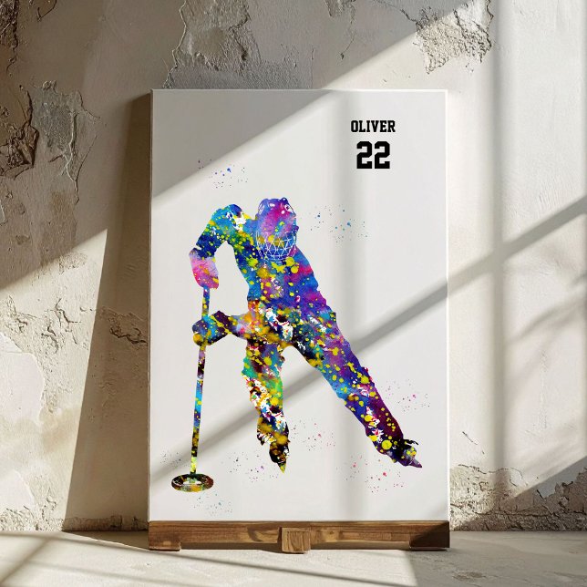 Ringette Player Canvas Print (Creator Uploaded)
