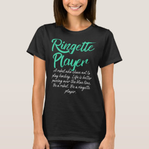 Ringette Rebel. Be Brave & Play T-Shirt