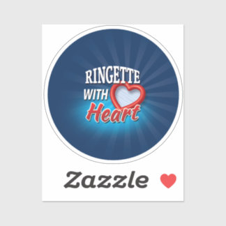 'Ringette With Heart' Sticker