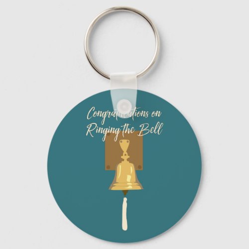 Ringing Cancer Bell Finished Treatment Keychain