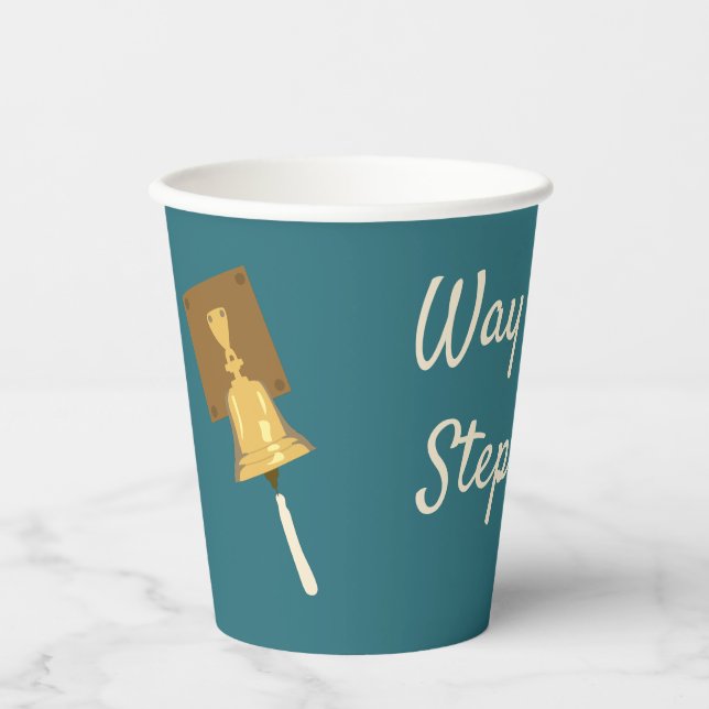 Ringing Cancer Bell, Finished Treatment Paper Cups (Front)